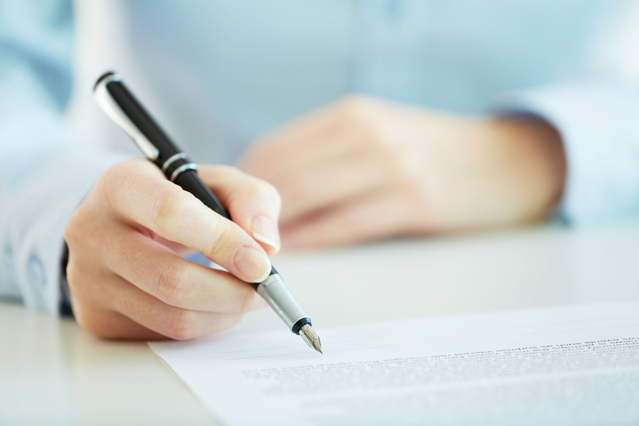 business worker signing contract -- union evolve