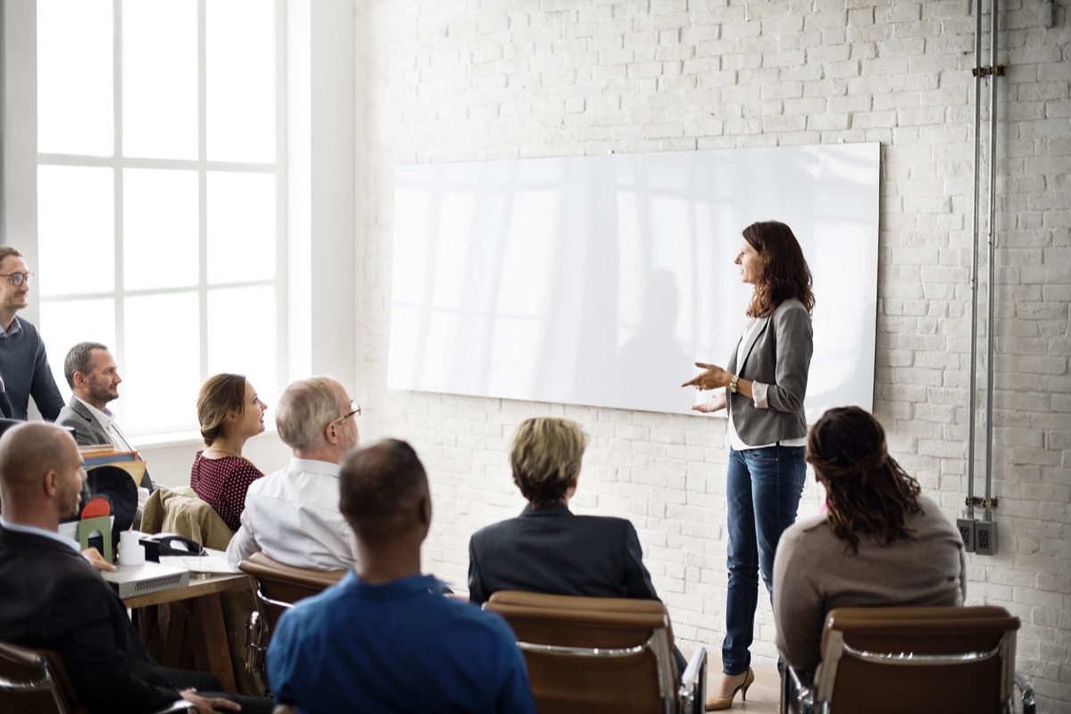 Conference Training Planning Learning Coaching Reskill Workers Concept