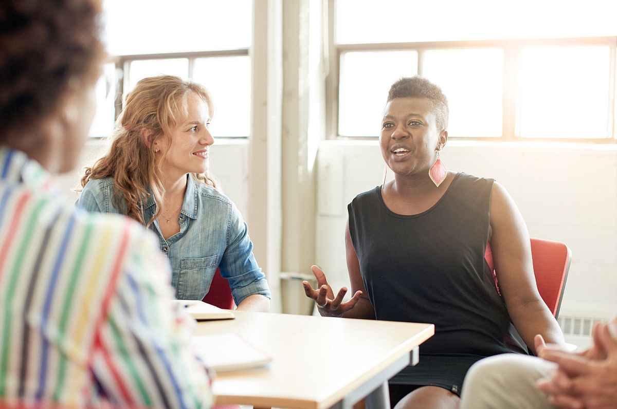 Candid picture of a business team collaborating; finding the right union concept
