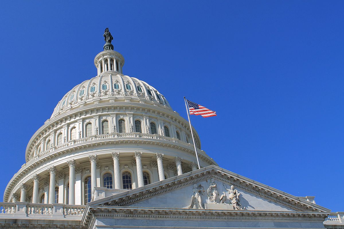 US Capitol Building, Washington DC, USA: Labor News Concept